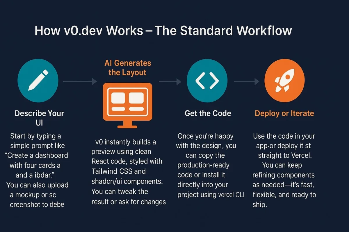The Power of AI in V0 - visual representation