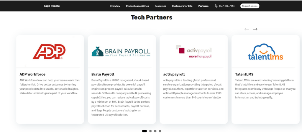 Key Features of Sage HR - visual representation