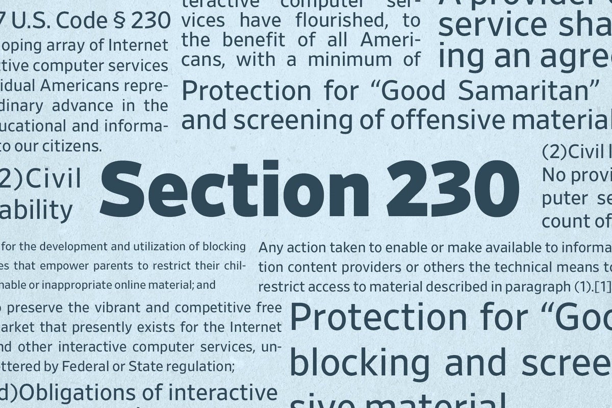 The Counterargument: What We'd Lose If Section 230 Dies - visual representation