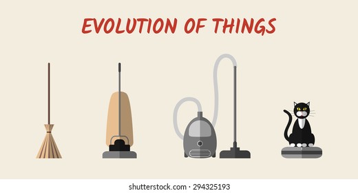 The Evolution of Home Cleaning - contextual illustration