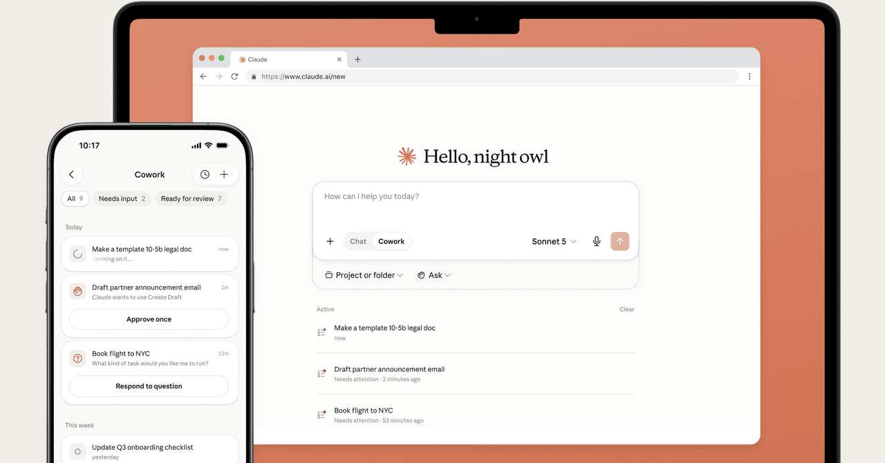 Shut Those Laptops! Anthropic Puts Its Claude Cowork Agent on Your Phone | WIRED