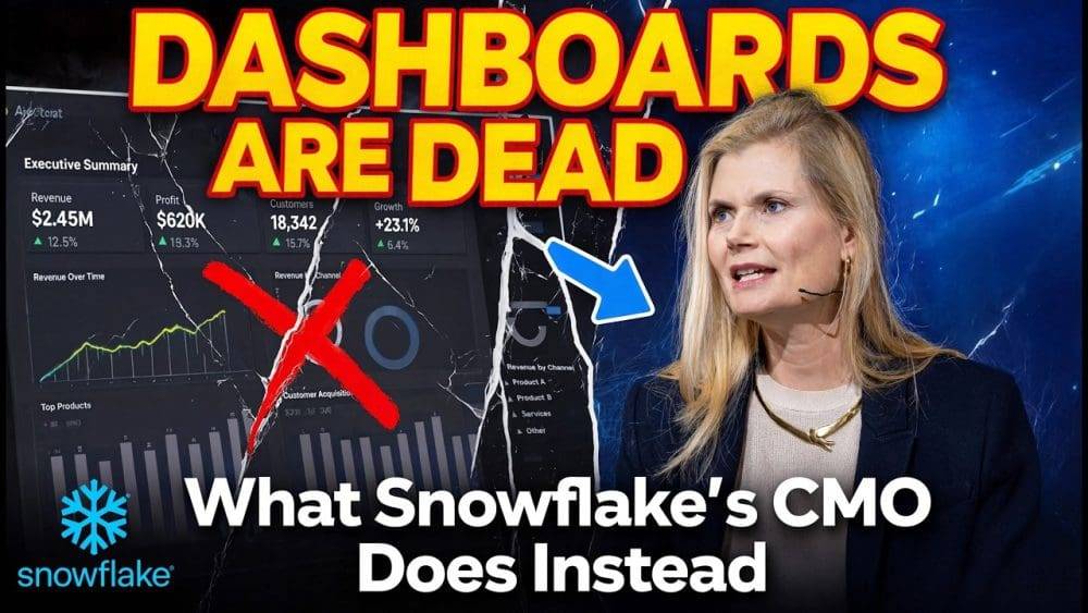 Snowflake’s CMO Runs Marketing for 700 People. She Starts Her Day By Talking to Her Data, Not a Dashboard. | SaaStrAI