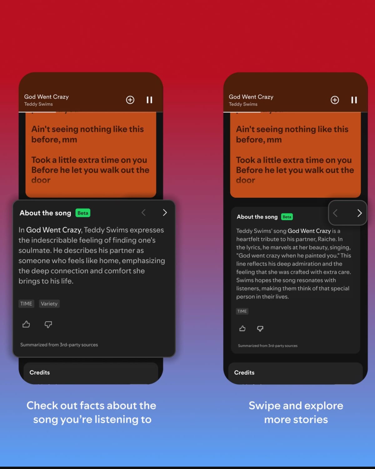 The Technology Behind About the Song - visual representation