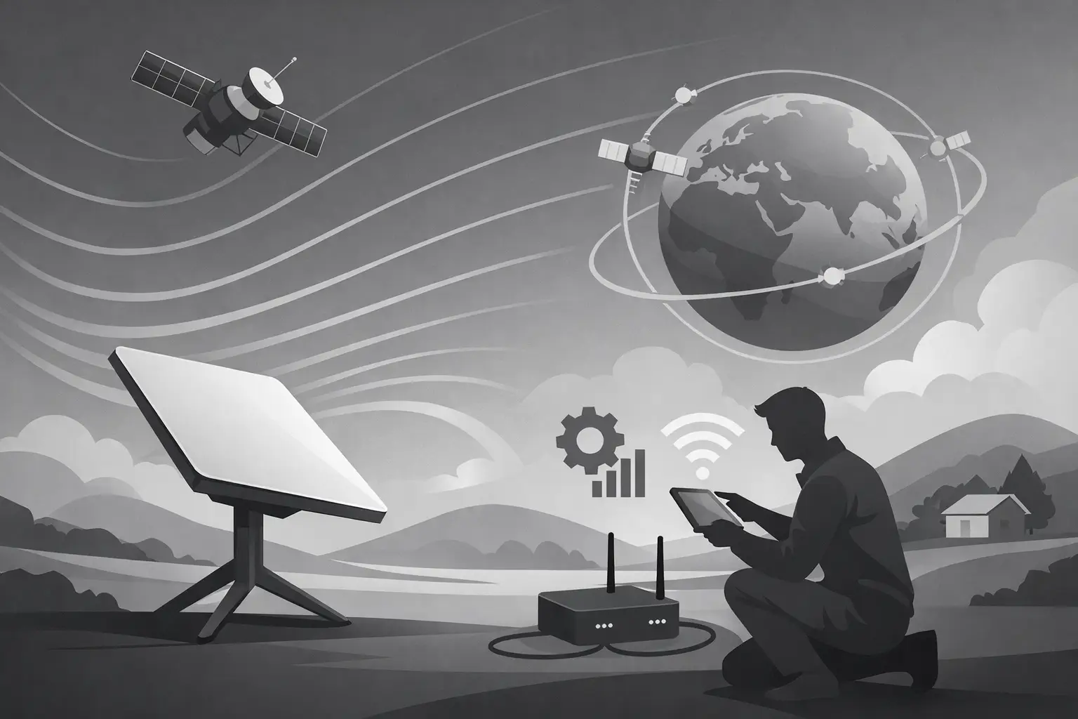 Future Trends in Satellite Internet - visual representation
