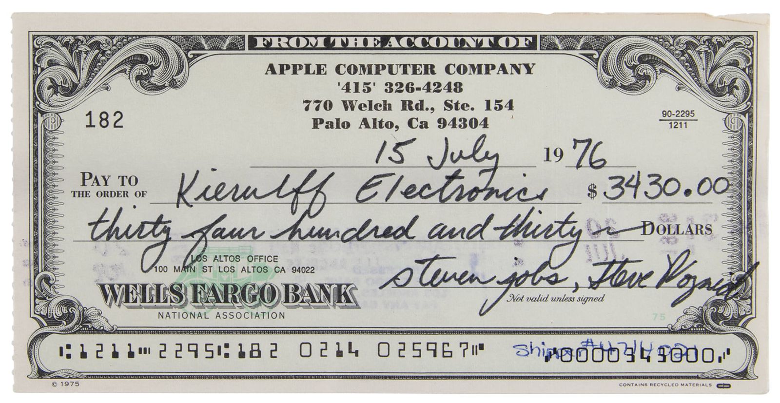 The First Apple Check: Why a 500 Payment Is Worth 500,000 - contextual illustration