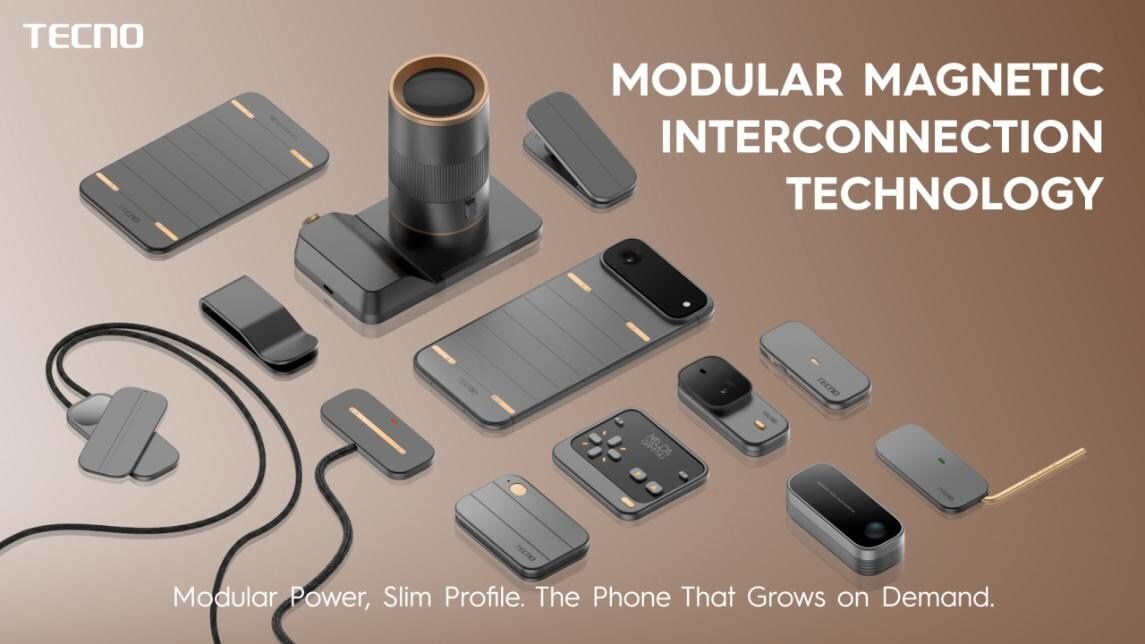Key Features of Tecno's Modular Phone - visual representation