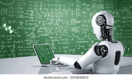 The Intersection of AI and Mathematics - visual representation