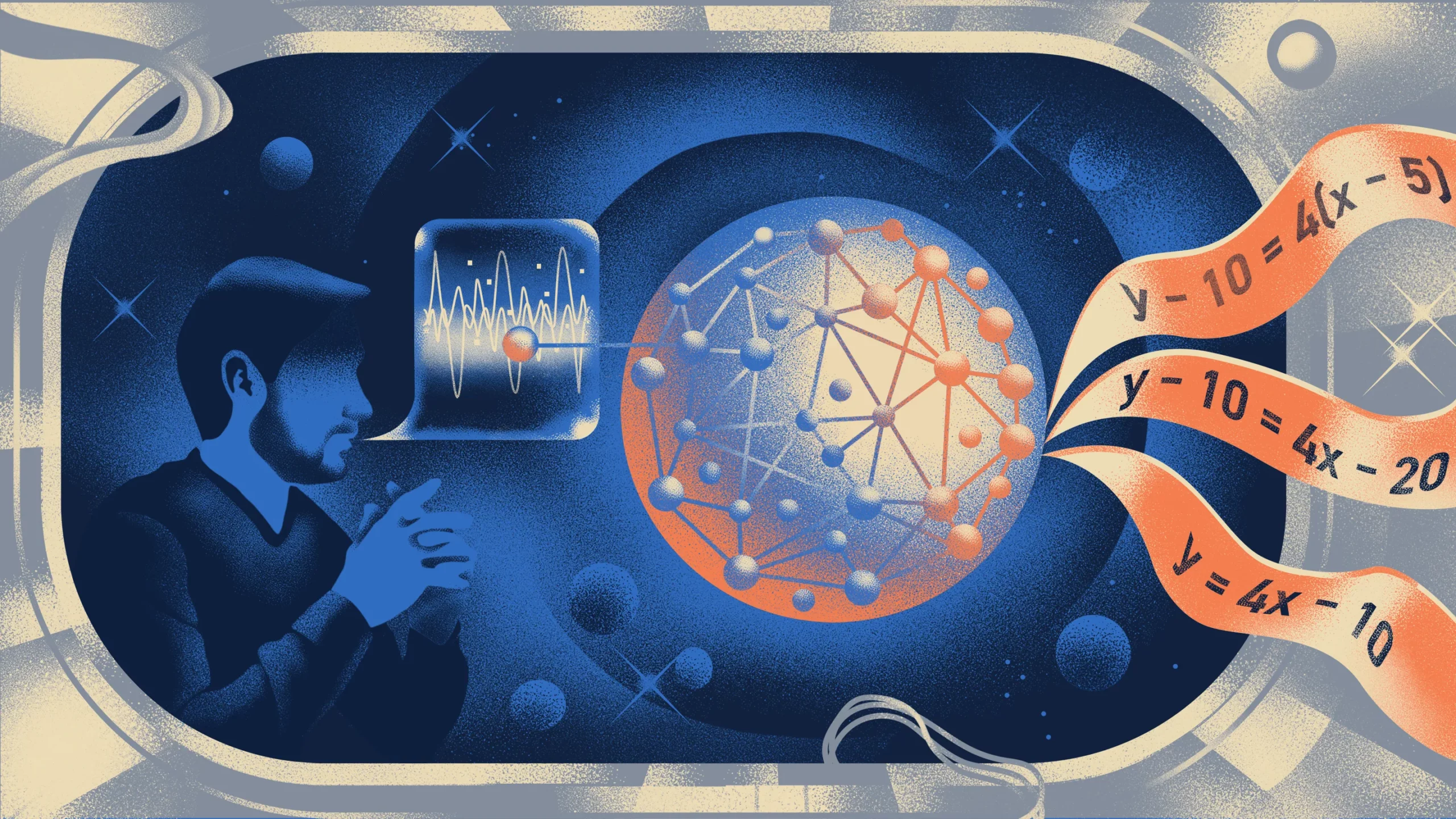Future Trends in AI and Mathematics - visual representation