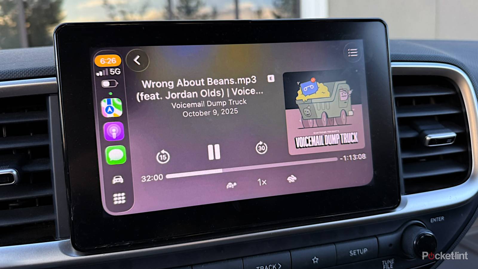 Navigating with CarPlay - visual representation