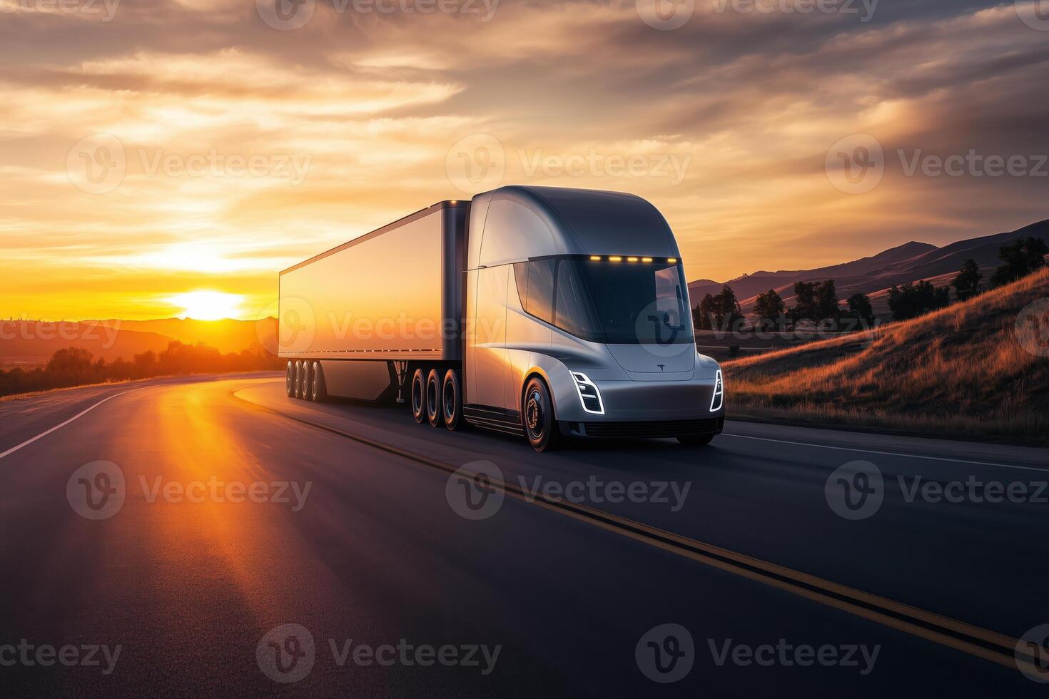 The Rise of Electric Trucks - contextual illustration