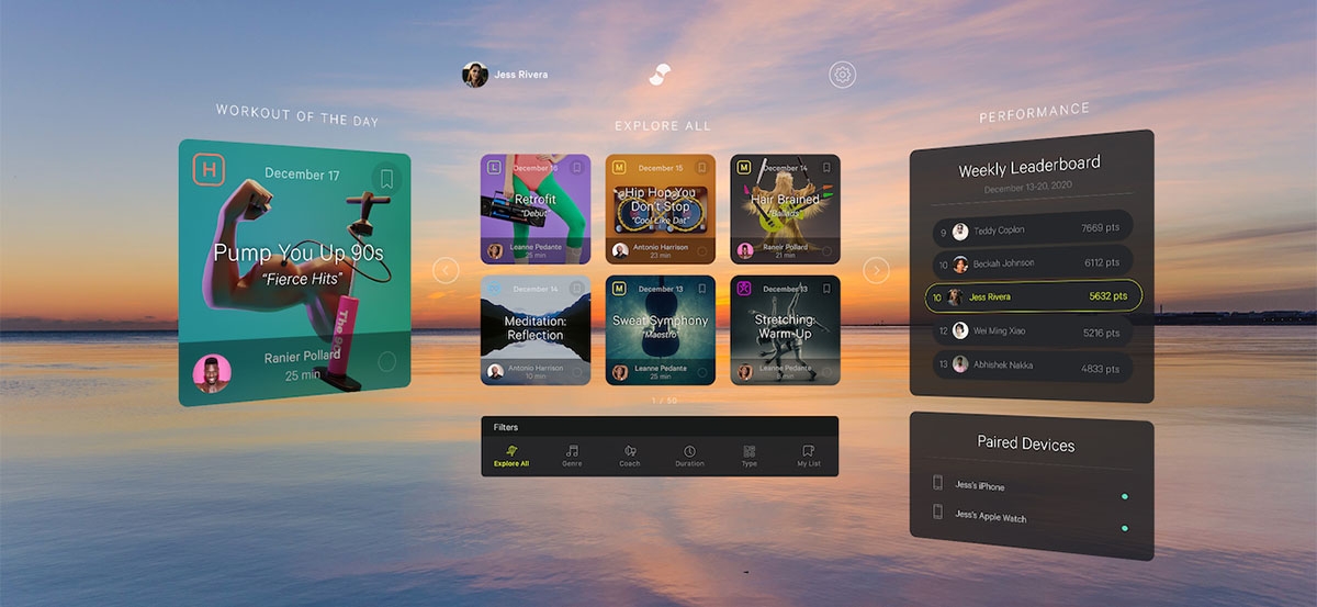 The Rise of VR Fitness - visual representation