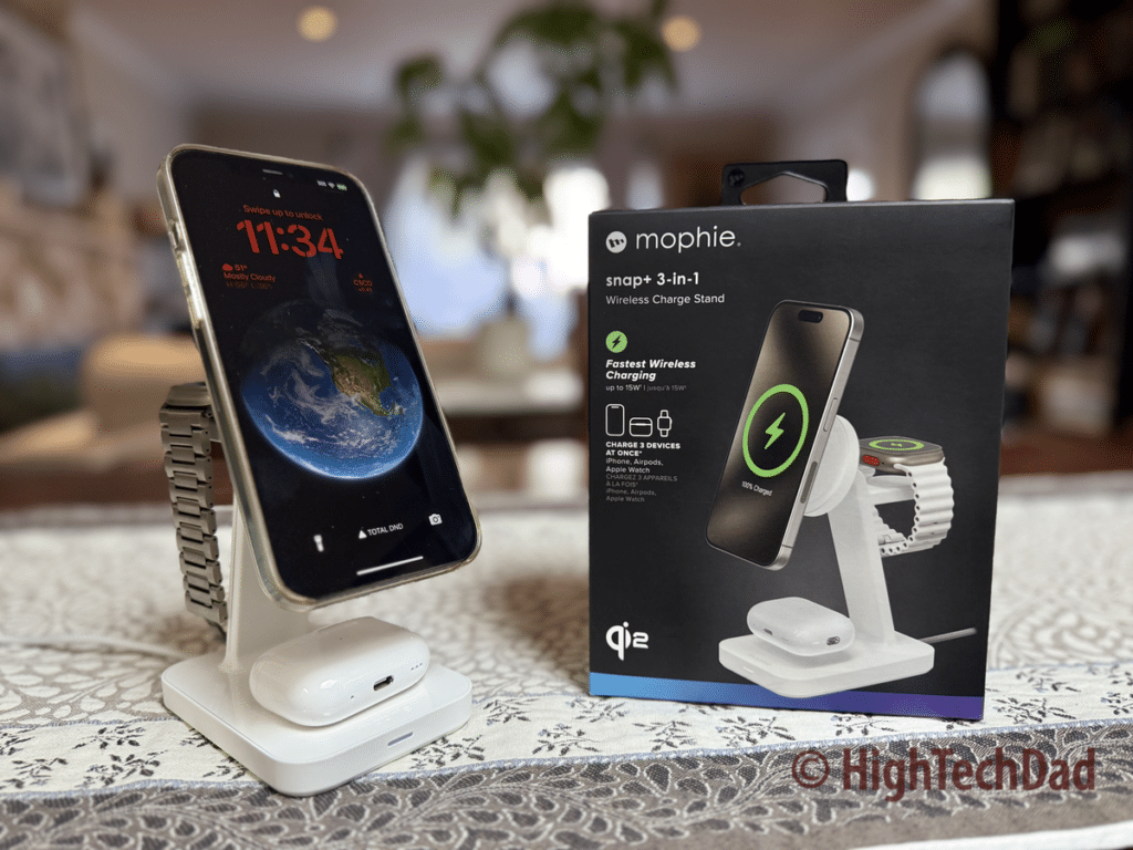 Unpacking the Mophie Mag Safe 3-in-1 Charging Stand - visual representation