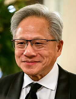 The Man Behind the Jacket: Jensen Huang - contextual illustration