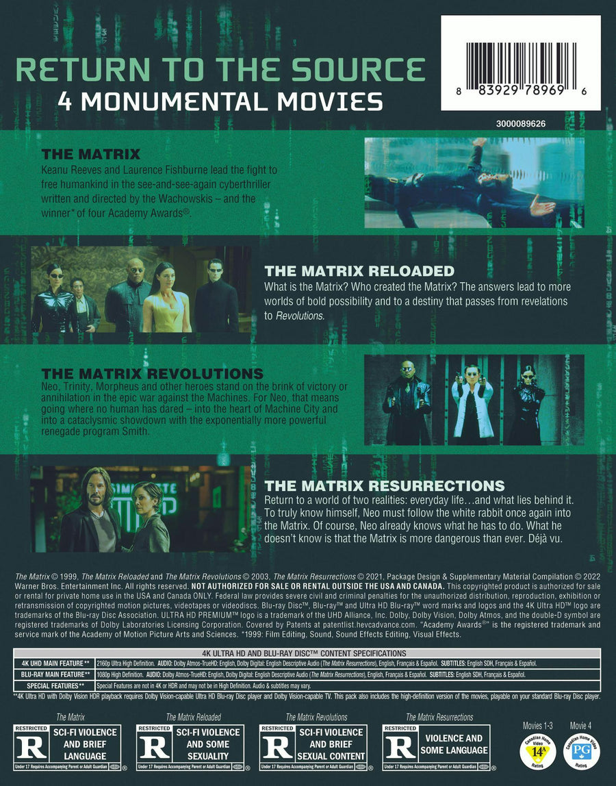 What Exactly Is in The Matrix 4K Blu-ray Collection? - contextual illustration