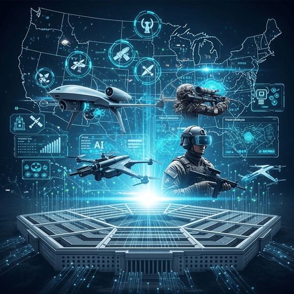 AI's Role in Cyber Warfare - visual representation
