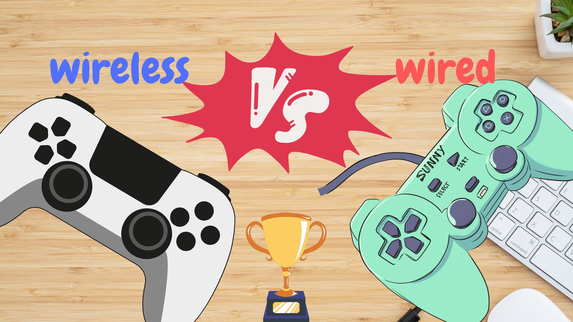 Case Studies: Wired vs. Wireless in Competitive Gaming - visual representation