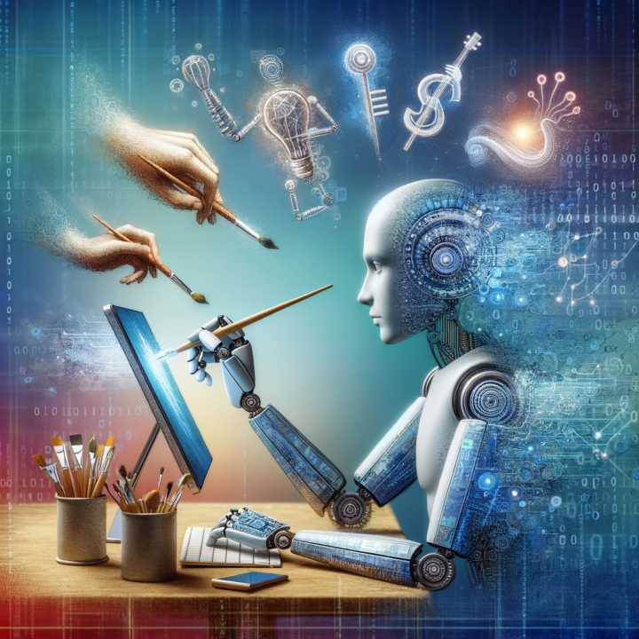 The Rise of AI in Content Creation - visual representation