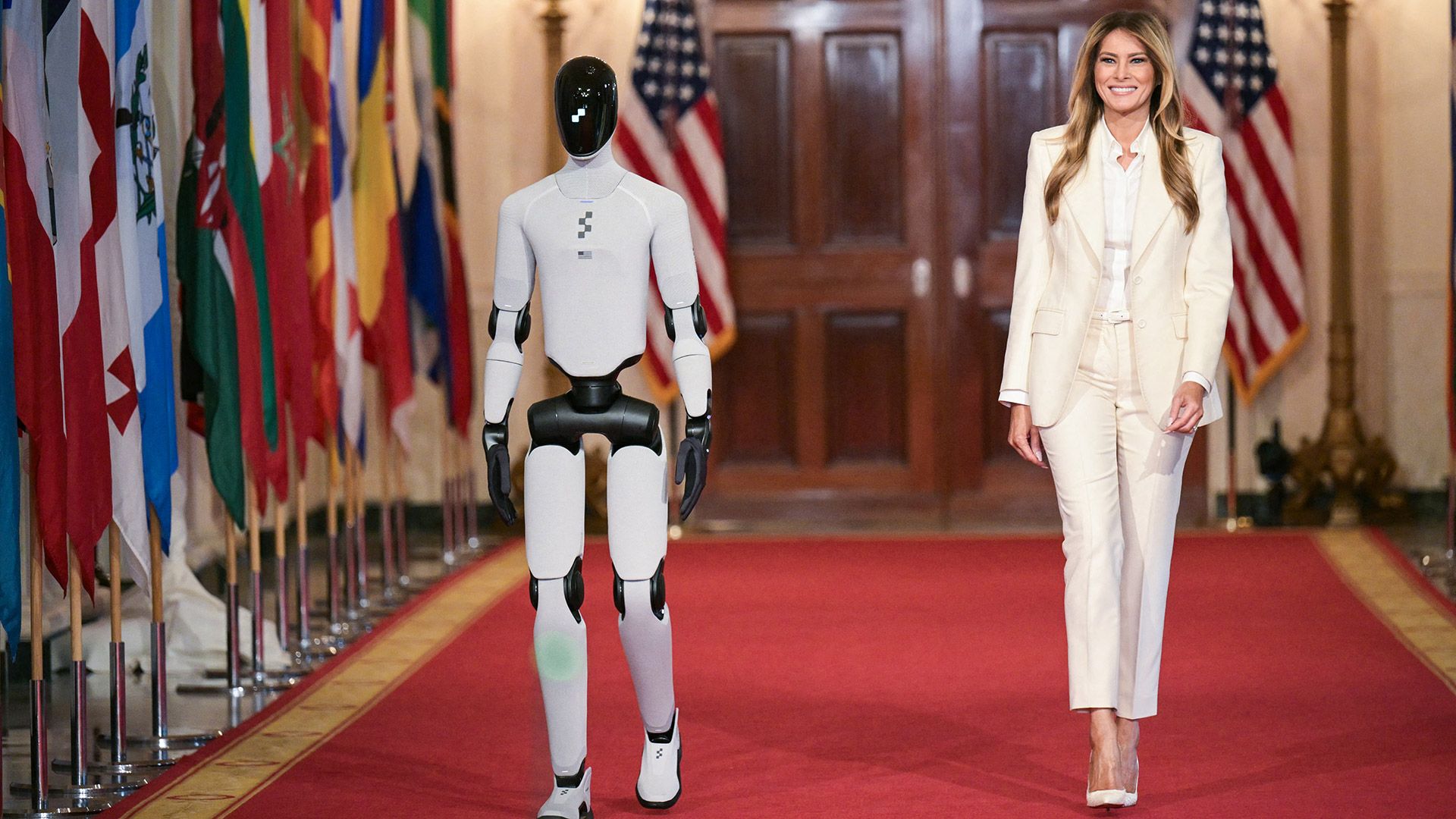 'The robots are here' — Melania Trump walks alongside creepy humanoid at White House summit like it’s the most normal thing in the world | TechRadar
