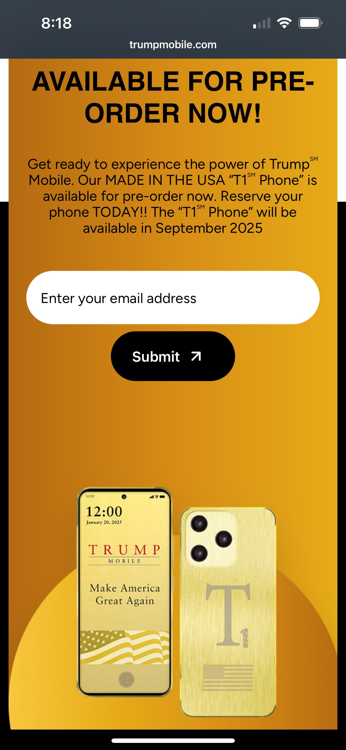 The Trump Phone in the Competitive Market - visual representation