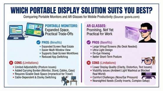 Setting Up Your Portable Monitor - visual representation
