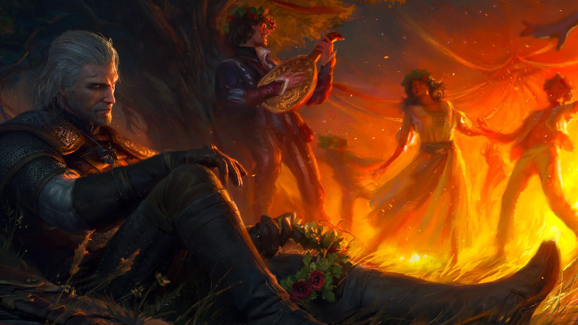 The Witcher 3 Songs of the Past's official artwork appears to feature a sword CD Projekt Red teased not so long ago | TechRadar