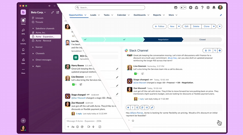 Salesforce: Thriving Amidst Change - visual representation