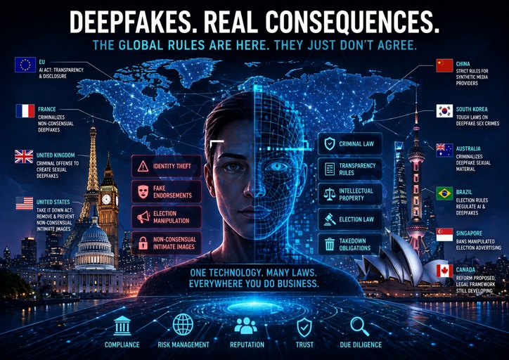 The Dark Side of Deepfakes - visual representation