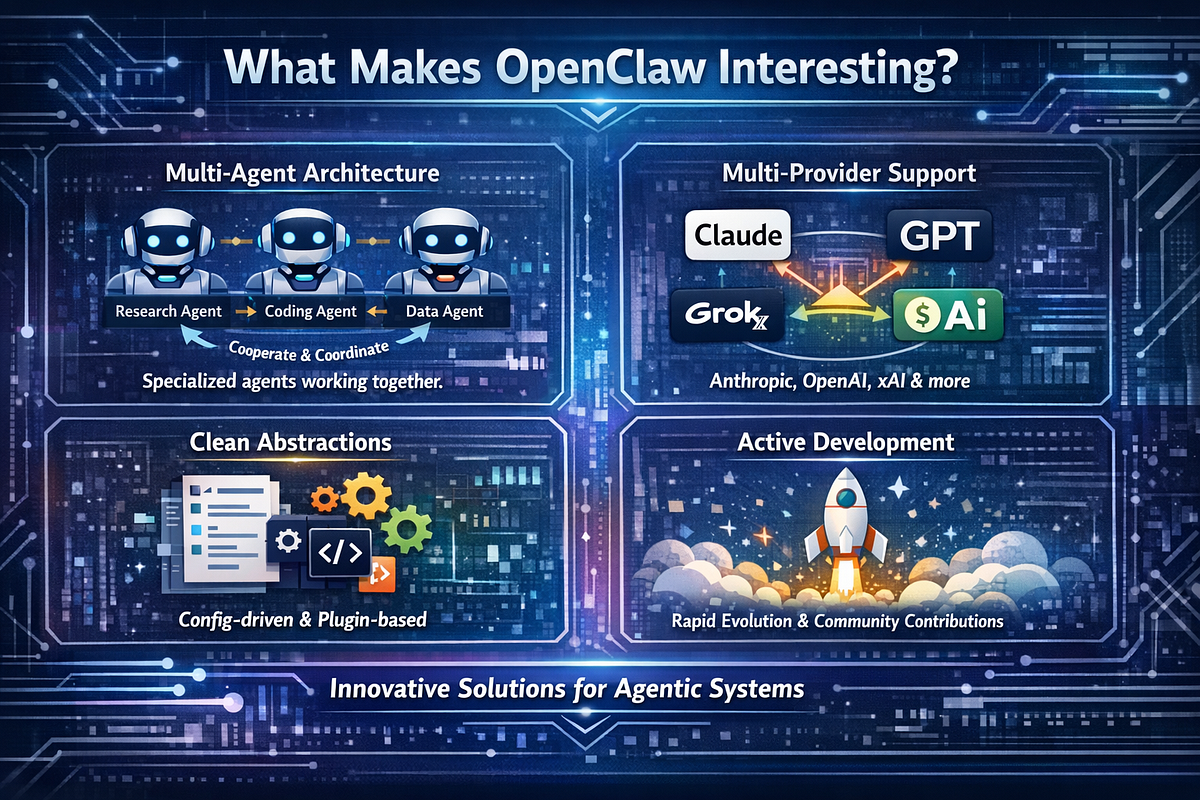 The Rise of Open Claw Agents - visual representation