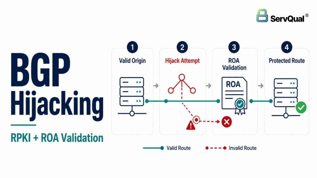 Anatomy of a BGP Hijacking Incident - visual representation