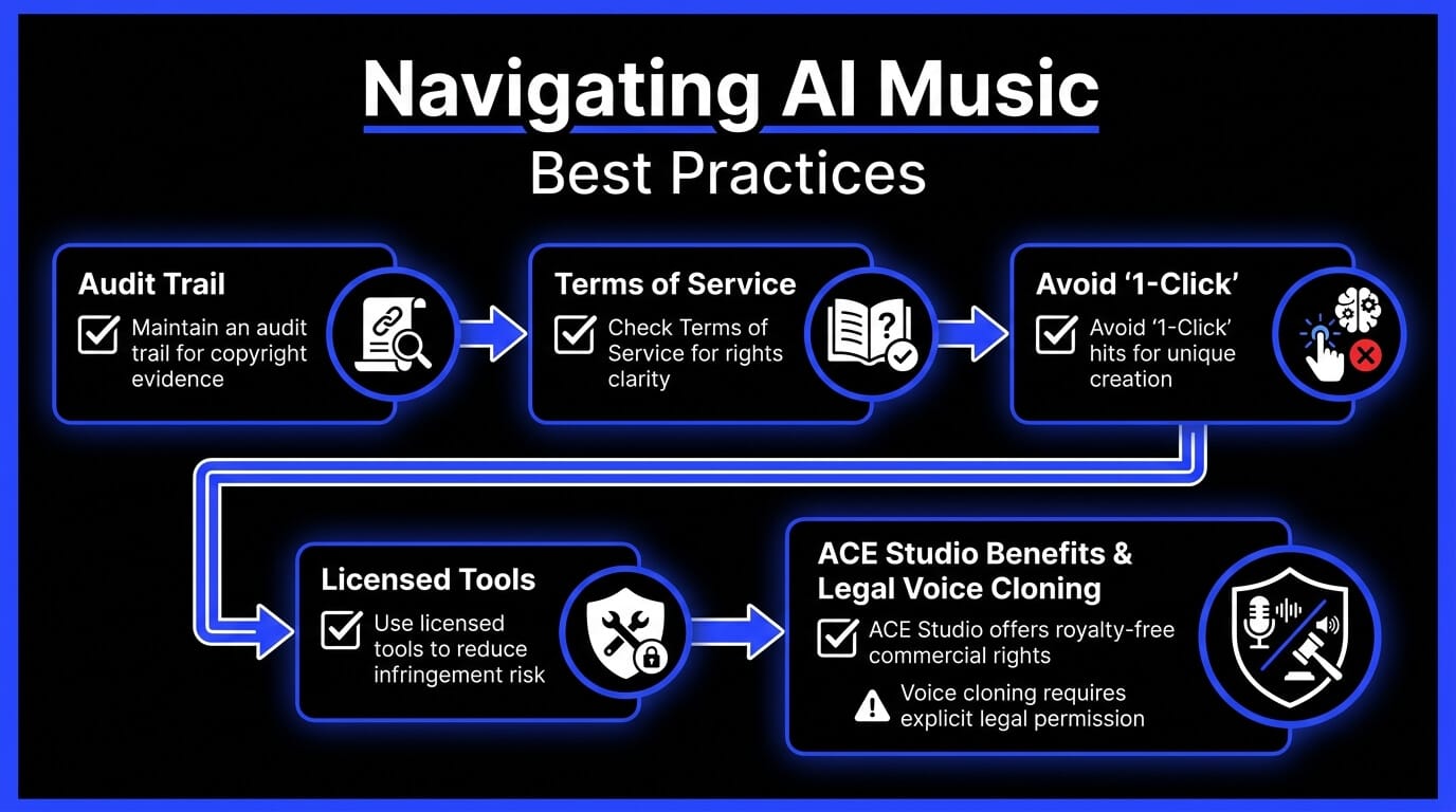 Practical Implementation: Avoiding Legal Issues in AI Music Generation - contextual illustration