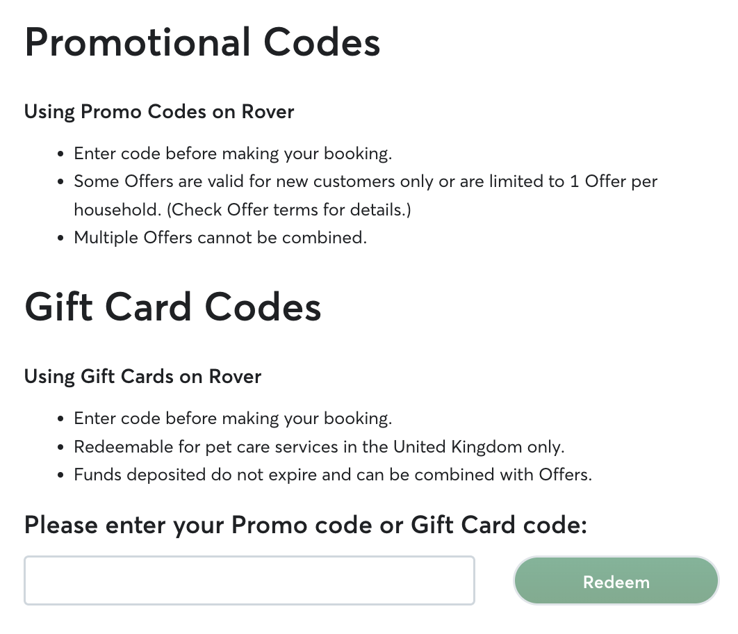 Types of Rover Promo Codes - contextual illustration