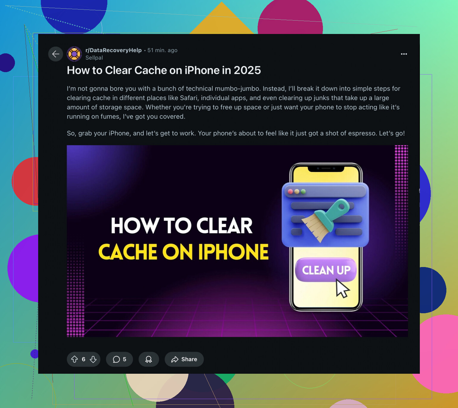 Understanding iPhone Storage - visual representation