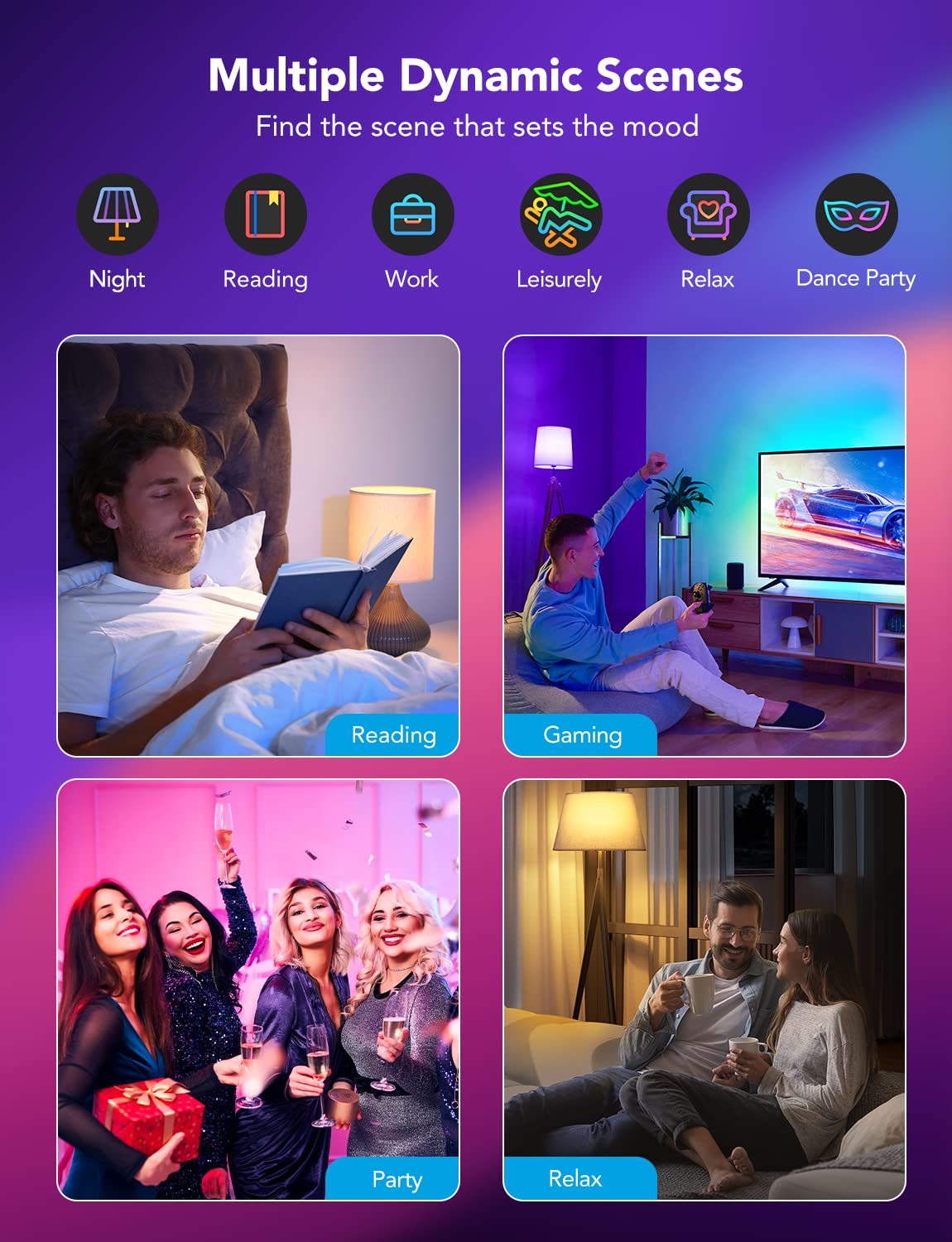 Real-World Use Cases for Govee Smart Bulbs - visual representation