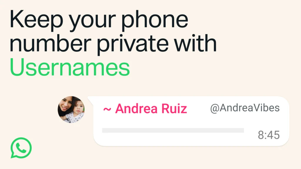 How WhatsApp Usernames Work - visual representation