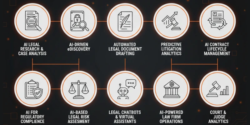 The Rise of AI in the Legal Industry - visual representation