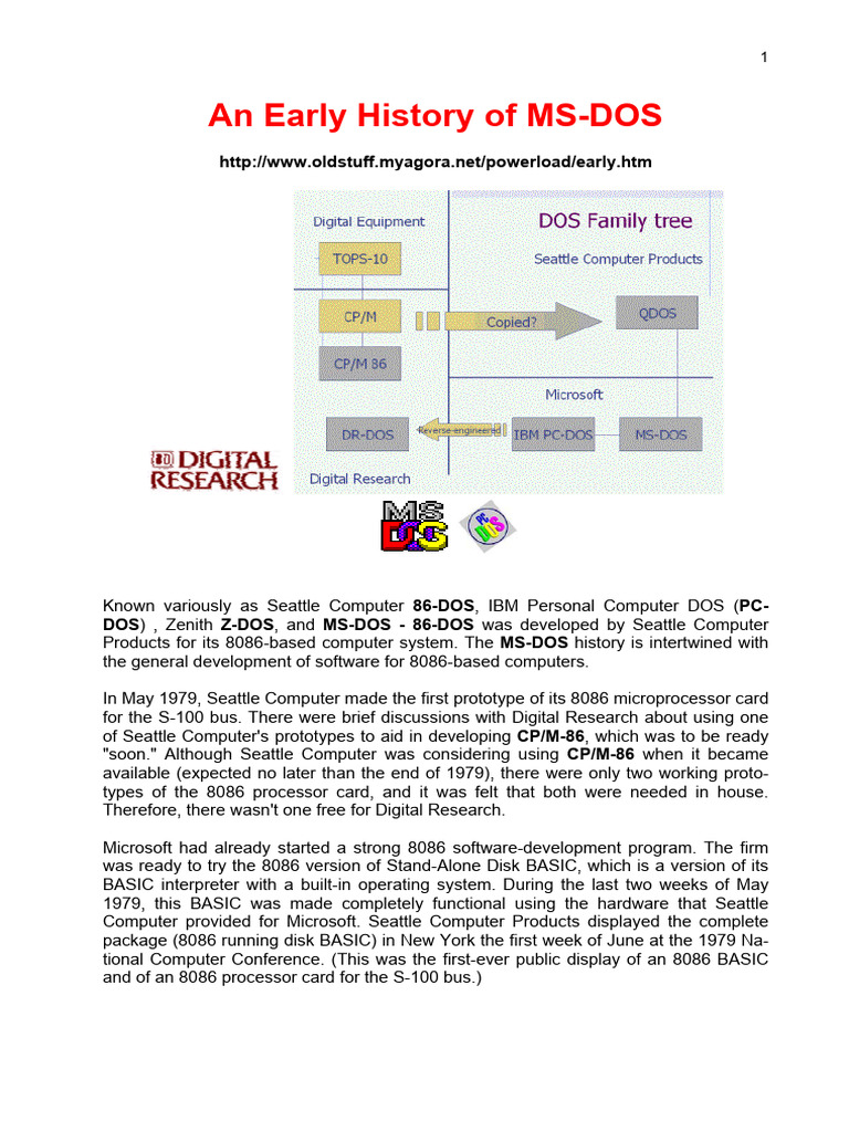 The Birth of DOS: A Historical Overview - contextual illustration