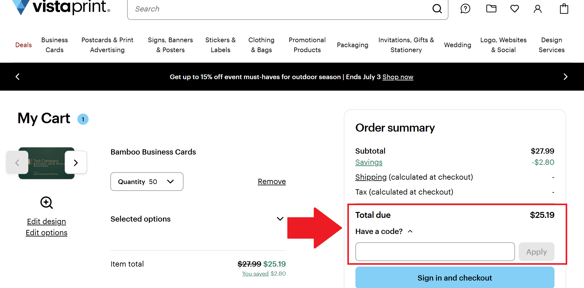 Active Vista Print Coupon Codes for January 2025 - visual representation