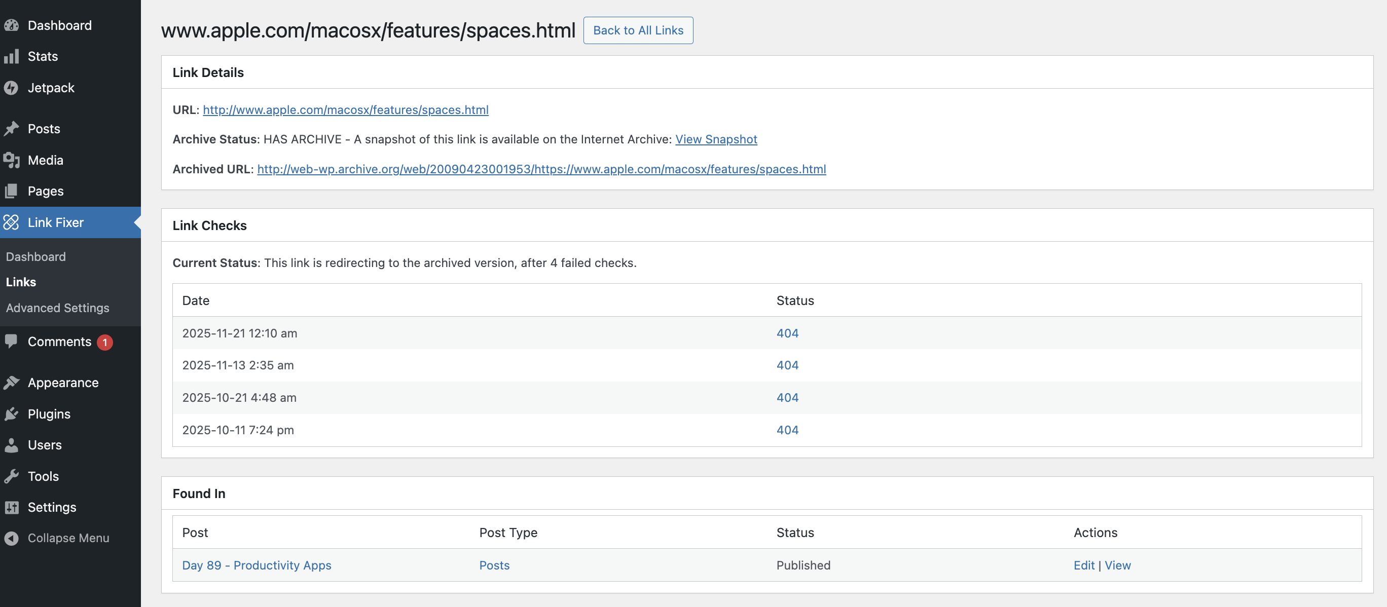 The Future of Digital Preservation and Link Management - visual representation