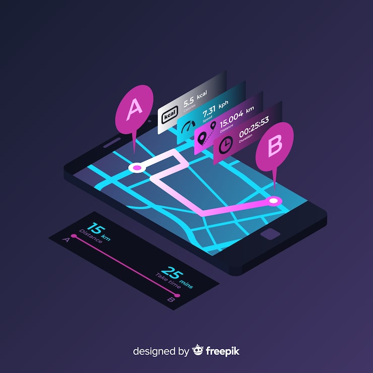 The Evolution of Navigation Apps - visual representation