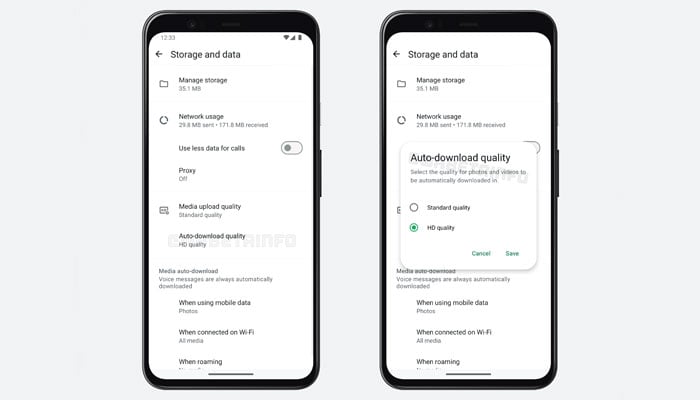 Understanding WhatsApp's Quality Settings - visual representation