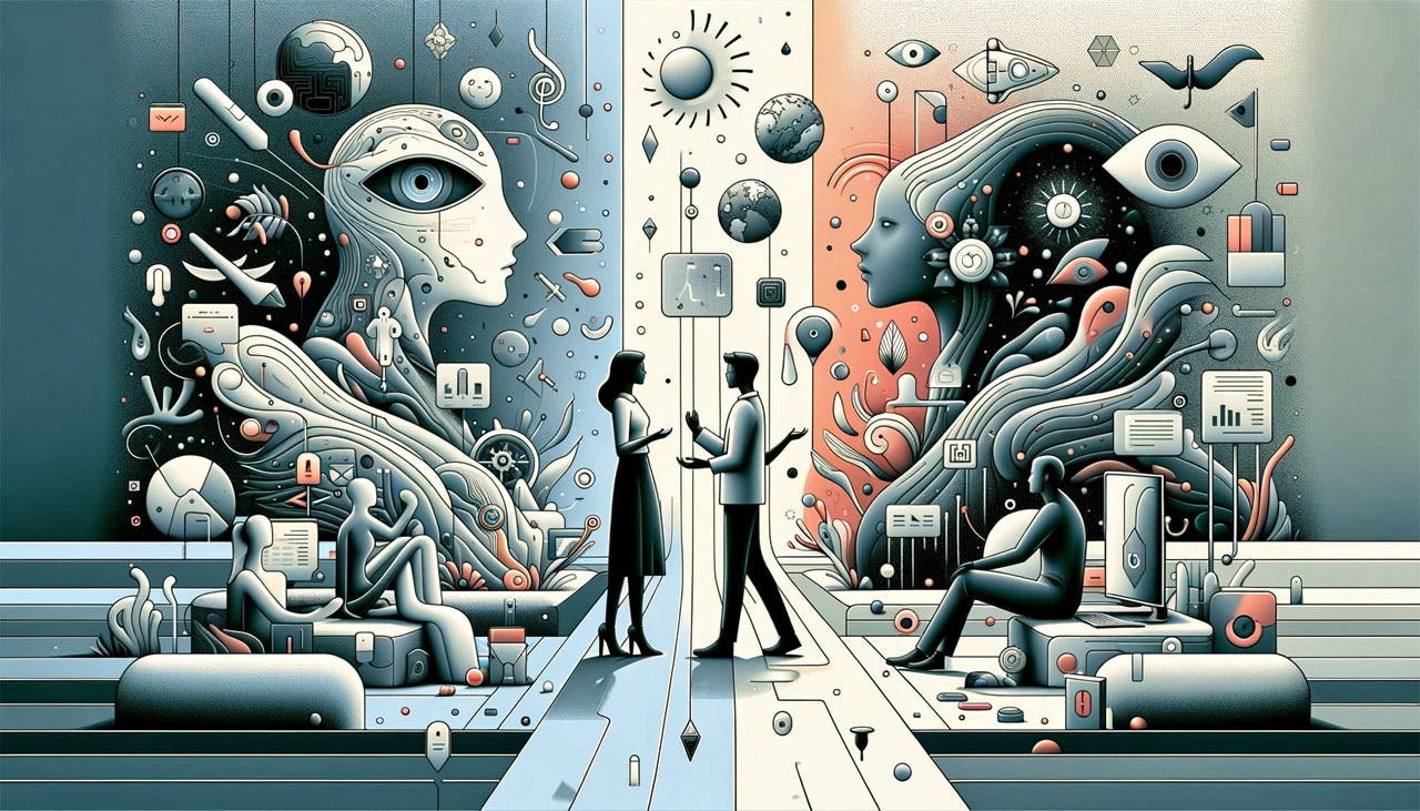 The Emotional Gap in AI - visual representation