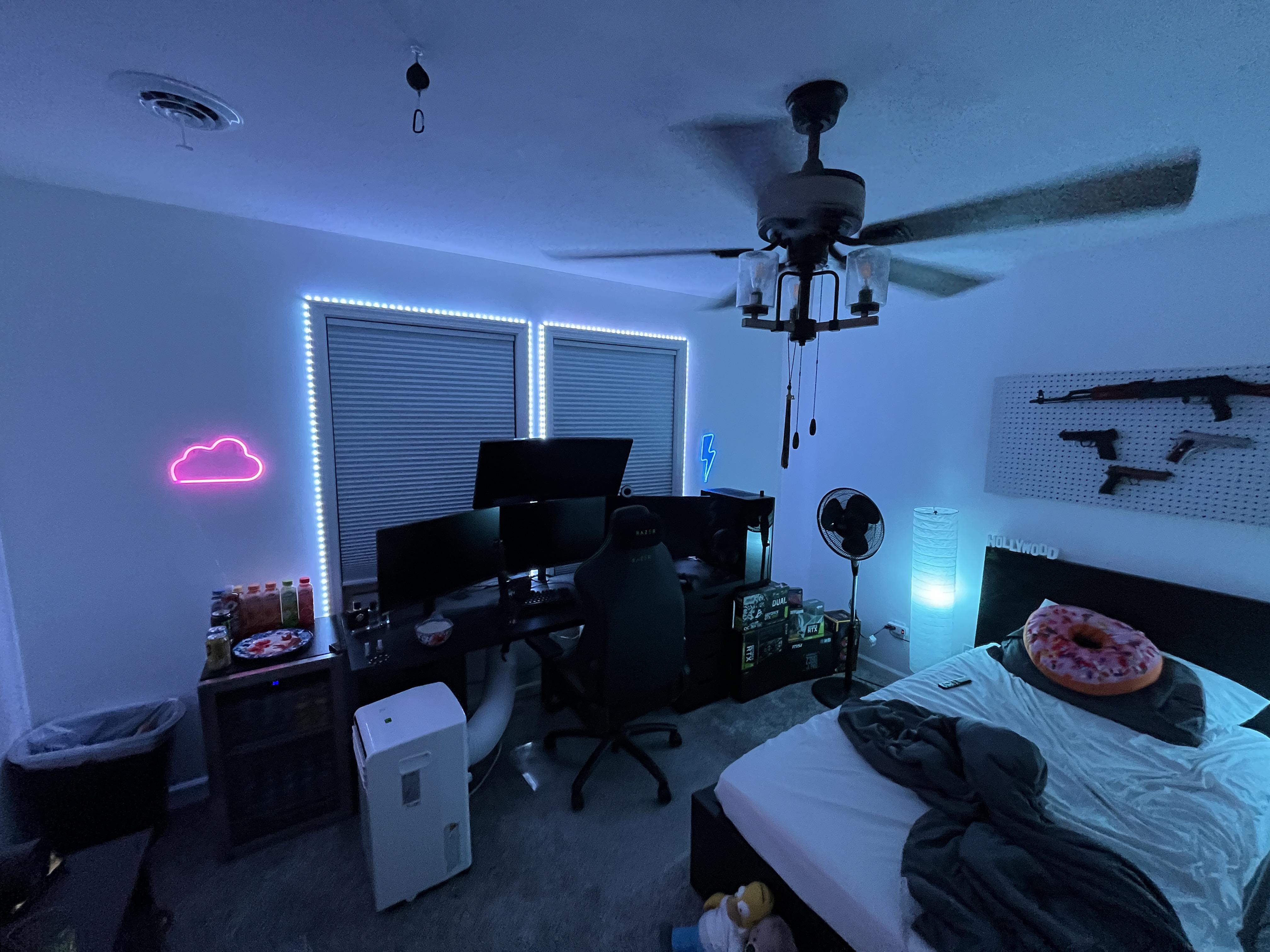 The Heat Problem in Gaming Rooms - visual representation