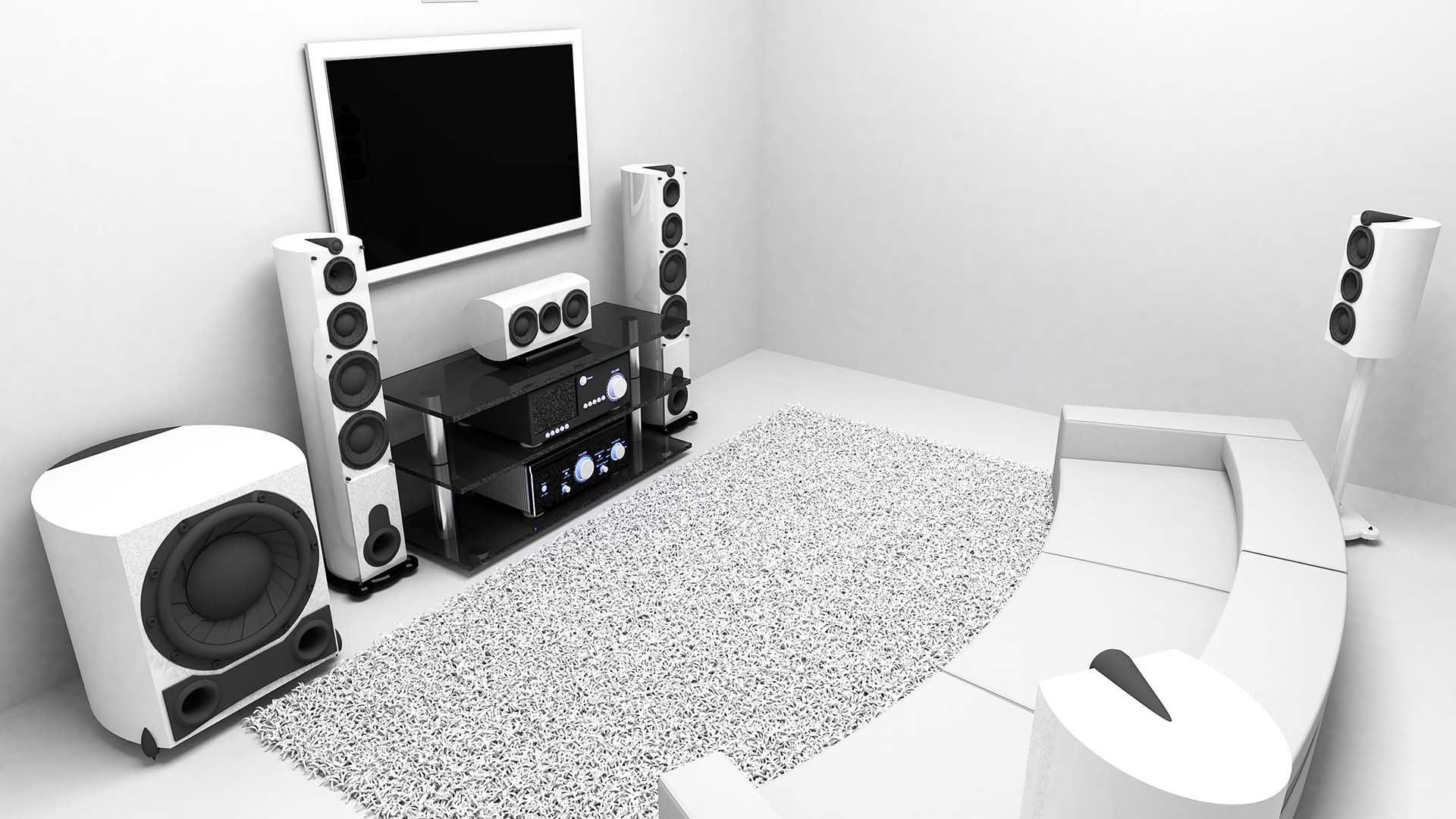 Comparing Soundbar-Only Surround vs. Dedicated Rear Speakers - visual representation