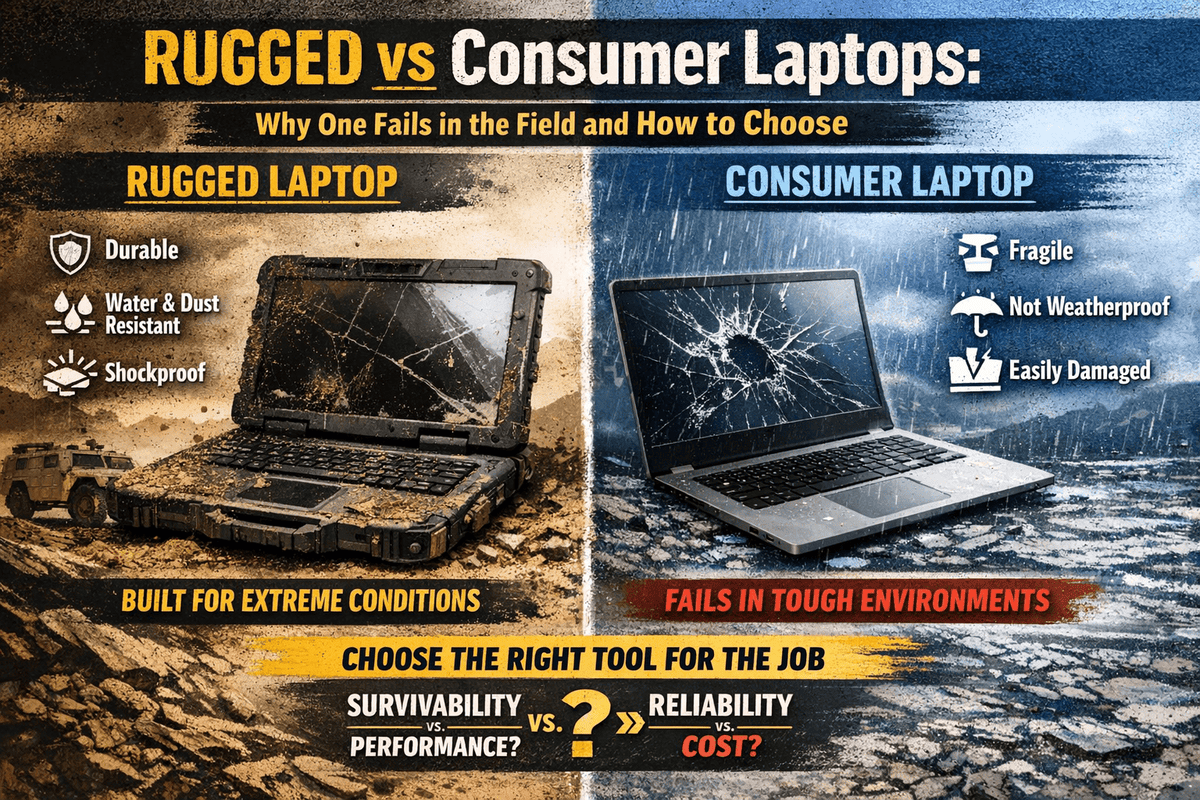 The Core of Rugged Laptops - visual representation
