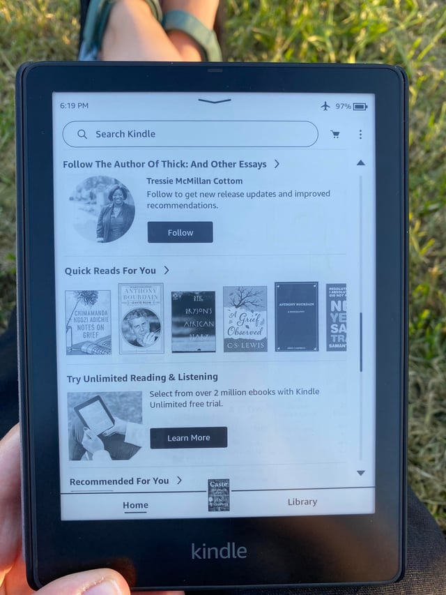 A Brief History of the Kindle - visual representation
