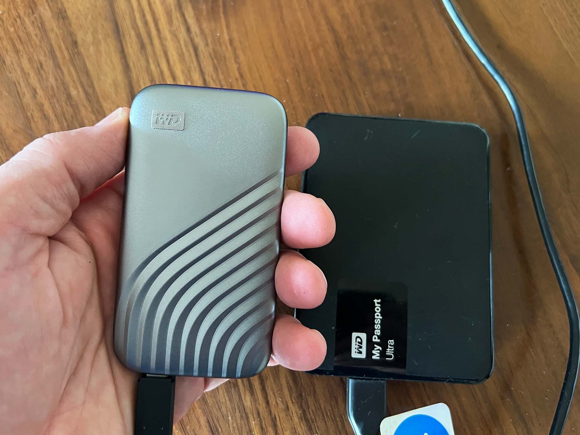 Unpacking the My Passport SSD - visual representation