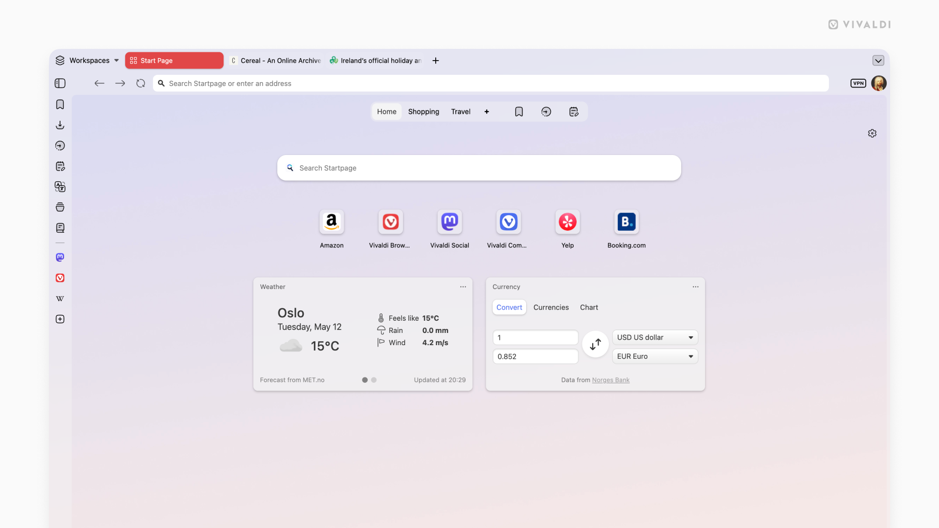 A Browser for Power Users - visual representation