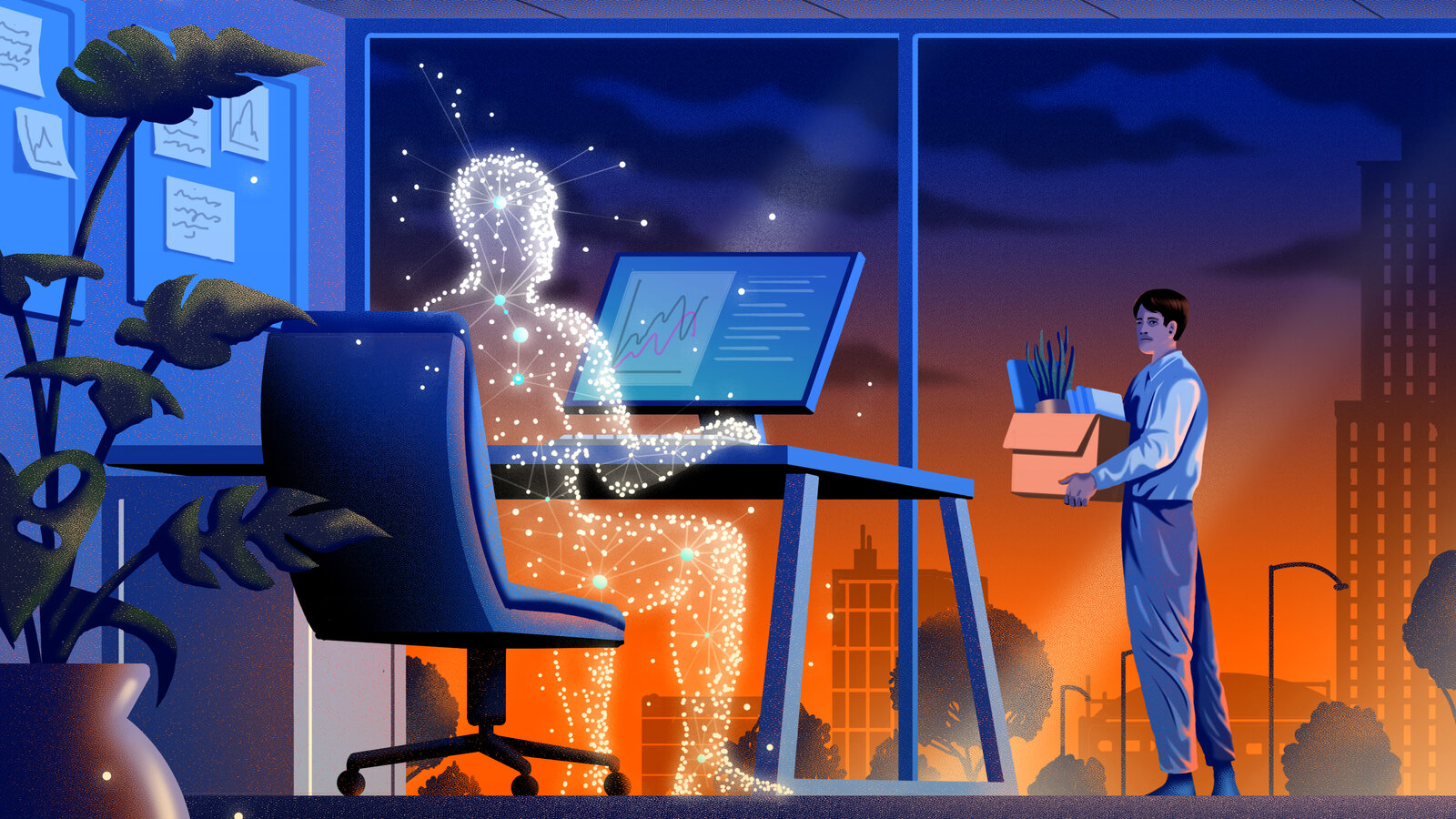 The Future of AI in the Workplace - contextual illustration