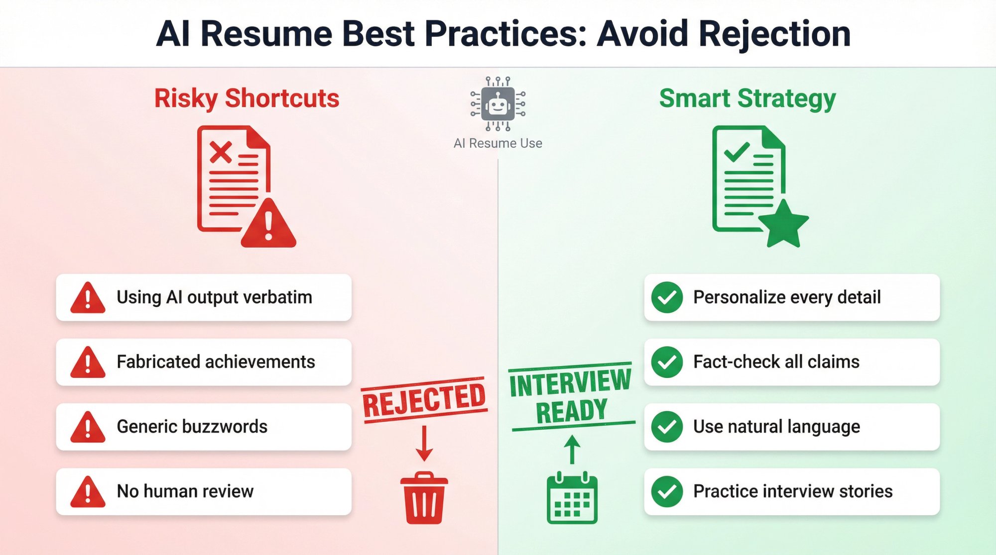 How AI Systems Screen Resumes - visual representation