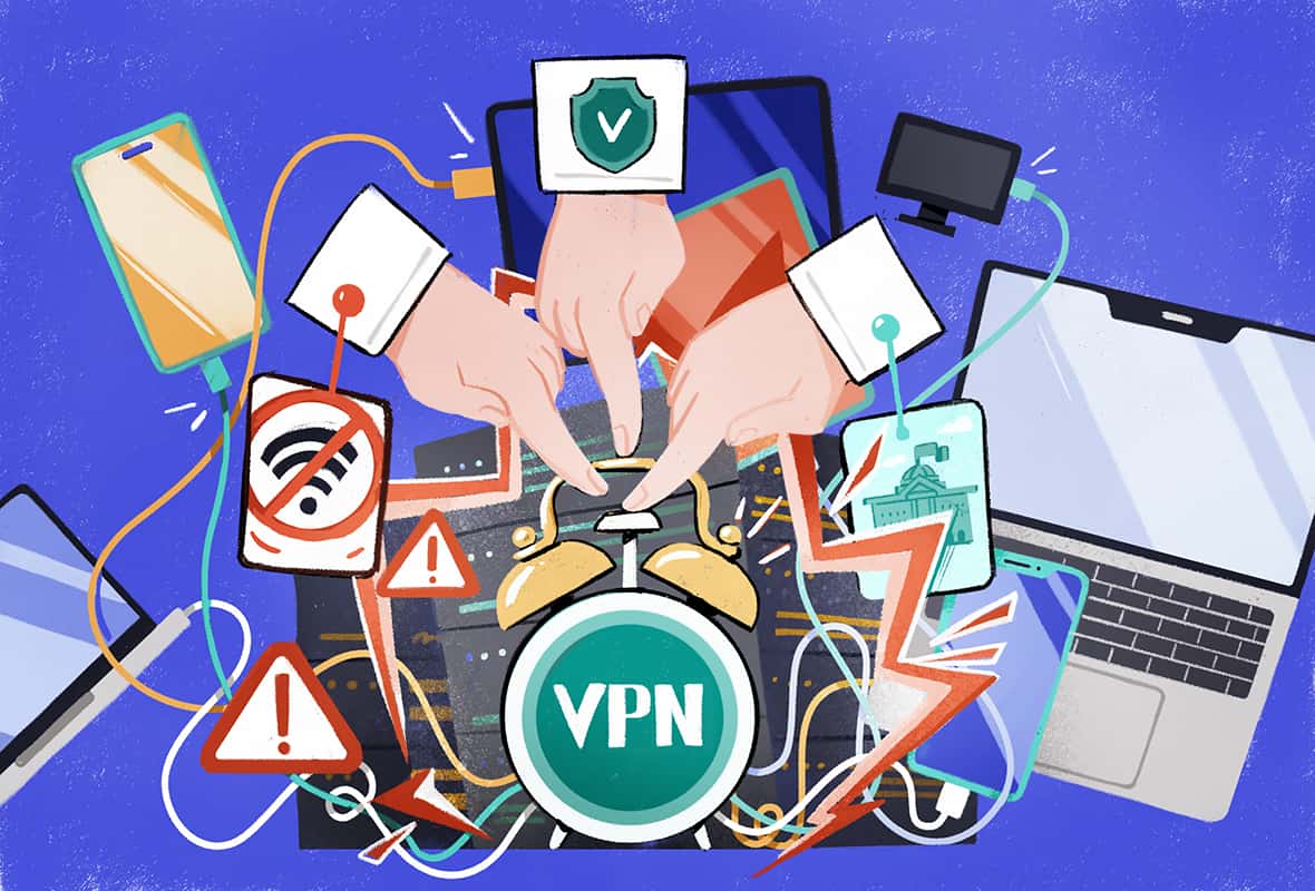 Reason #6: Another Program Is Blocking or Interfering with the VPN - visual representation